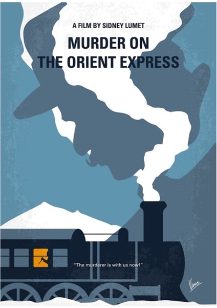 NO883 My Murder On The Orient Express Tablo Ahşap Poster Dekoratif