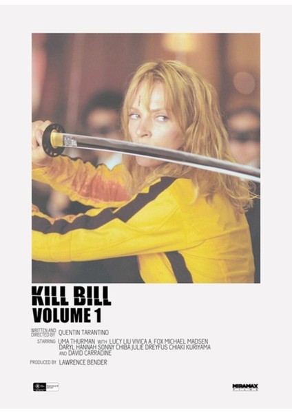 Kill Bill Film Posteri Tablo Ahşap Poster Dekoratif