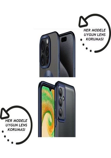 Xiaomi Redmi 9c Uyumlu Kılıf Kamera Koruma Çerçeveli, Logo Gösteren Göz Alıcı Tpu Telefon Kapak ile Estetik ve Koruma Bir Arada