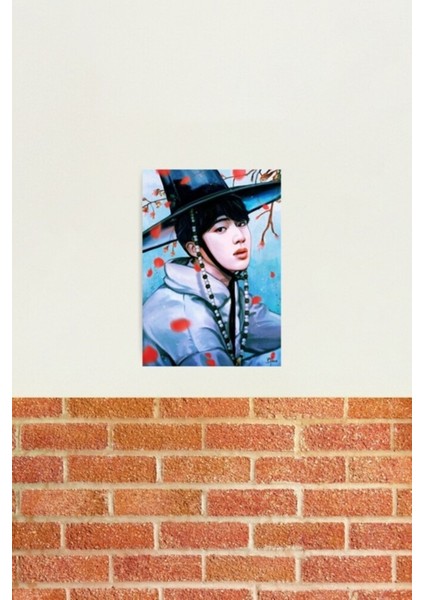 Hanbok Jin - Bulutların Çizdiği Mehtap Tablo Ahşap Poster Dekoratif KOD486