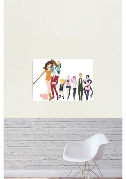 Yedi Ölümcül Günah Tablo Ahşap Poster Dekoratif fiyatları