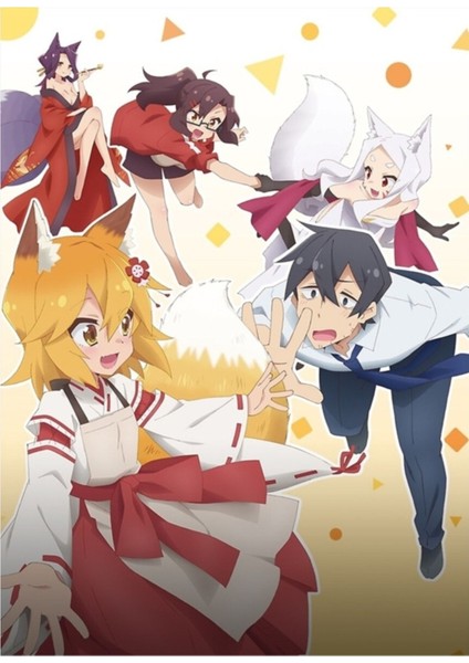 Sewayaki Kitsune No Senko-San Tablo Ahşap Poster Dekoratif