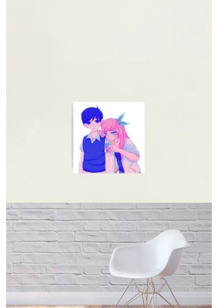 Omorı ve Basil Tablo Ahşap Poster Dekoratif