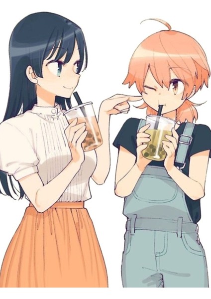 Sana Çiçek Açmak, Anime, Yuri, Manga, Yagate Kimi Ni Naru Tablo Ahşap Poster Dekoratif