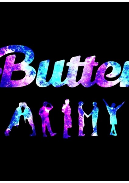 Butter Army Galaxy, K-Pop Müzik Sevgilisi Noel Army Hediyeleri. Tablo Ahşap Poster Dekoratif