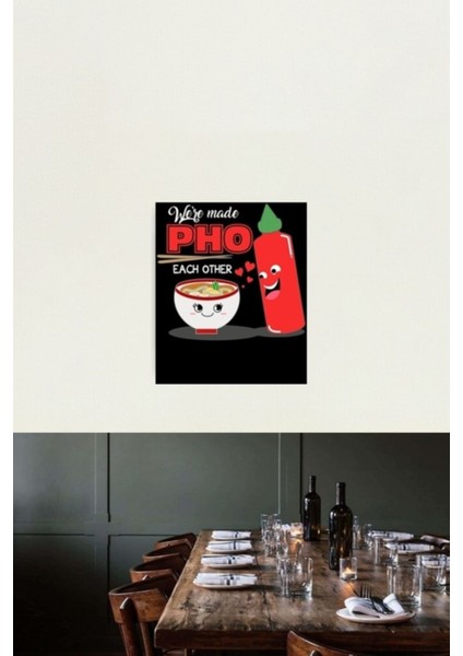 Birbirimize Yaratıldık Tablo Ahşap Poster Dekoratif