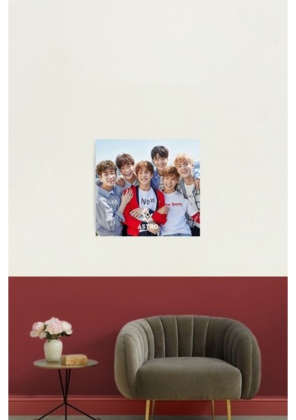 Astro Band Kpop Tablo Ahşap Poster Dekoratif