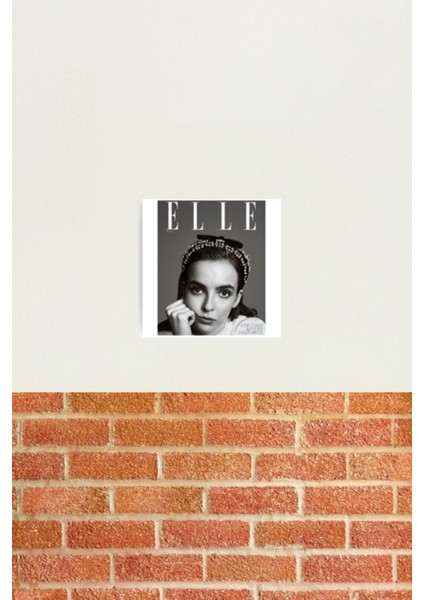 Jodie Comer - Elle Tablo Ahşap Poster Dekoratif
