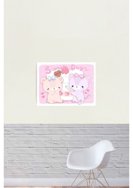 Kawaii Tatlıları Tablo Ahşap Poster Dekoratif fiyatları