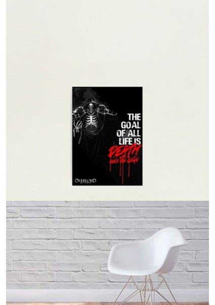 Derebeyi Otaku Hediye Tüm Yaşamın Amacı Ölümdür Tablo Ahşap Poster Dekoratif