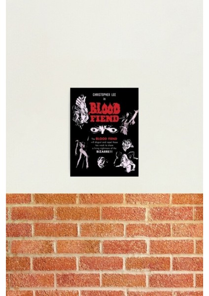 Blood Fiend Tablo Ahşap Poster Dekoratif fiyatları