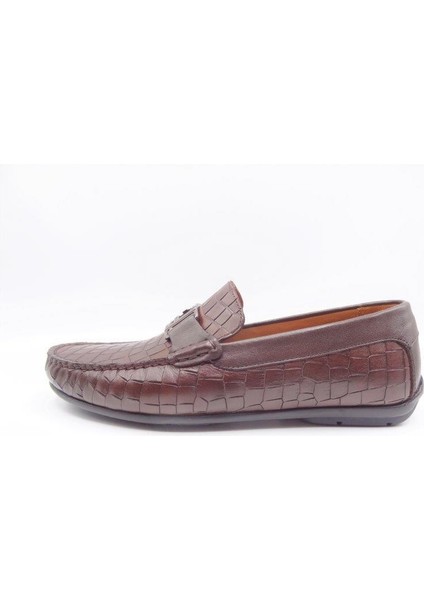 King Shoes 4013 Kahverengi Erkek Babet
