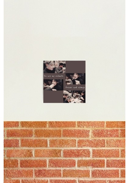 Jimin ve Taehyung Estetik Ruh Ikizi Tablo Ahşap Poster Dekoratif KOD669