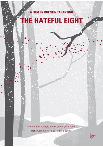 NO502- Hateful Eight Tablo Ahşap Poster Dekoratif