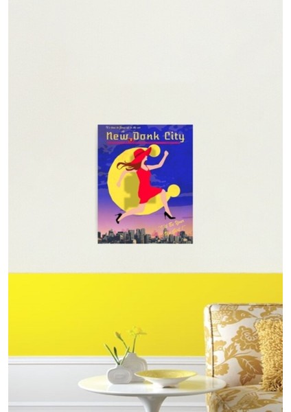 Yeni Donk Şehri Tablo Ahşap Poster Dekoratif fiyatları