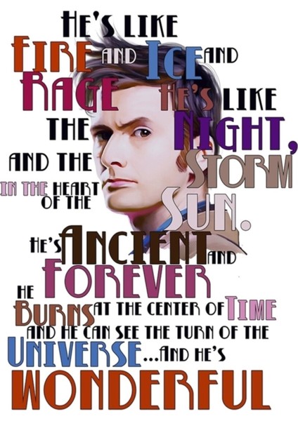 Harika Doktor Tablo Ahşap Poster Dekoratif