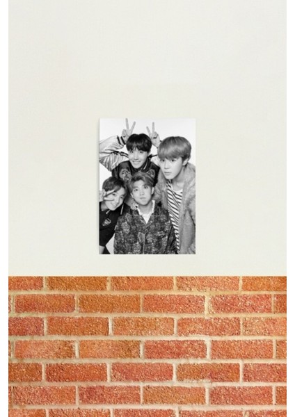 Bts - Defter/kılıf Tablo Ahşap Poster Dekoratif KOD2980