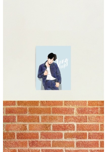 Jungkook Sahte Aşk Tablo Ahşap Poster Dekoratif