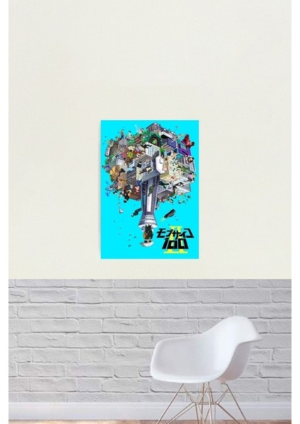 Mob Psycho 100 2. Sezon Tablo Ahşap Poster Dekoratif