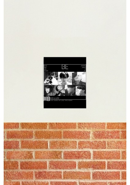 Bts T-Be - Bts Tablo Ahşap Poster Dekoratif KOD2844