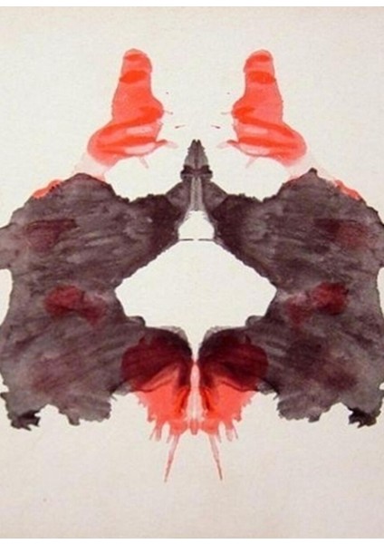 Inkblot. Psikoloji, Ikinci Leke, Rorschach, Mürekkep Lekesi Testi. Tablo Ahşap Poster Dekoratif