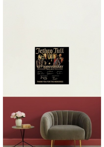 Jethro Tull 47. Yıl Dönümü 1967 2014 Anılar Için Teşekkür Ederiz Tablo Ahşap Poster Dekoratif fiyatları