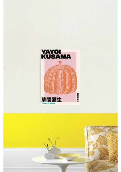 Yayoi Kusama 1998 Tablo Ahşap Poster Dekoratif