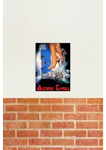 Atomik Heyecan Tablo Ahşap Poster Dekoratif