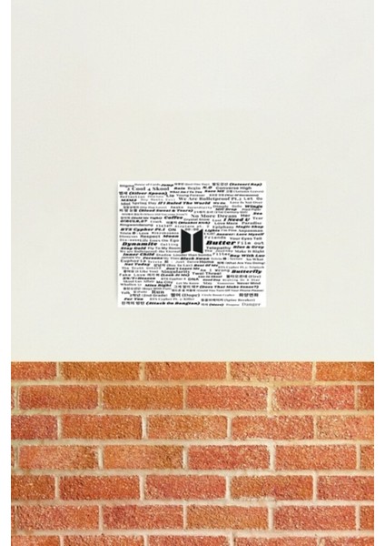 Bts Tablo Ahşap Poster Dekoratif KOD5987