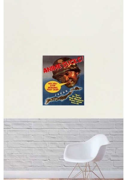 Anime Propagandayı Berbat Eder Tablo Ahşap Poster Dekoratif fiyatları