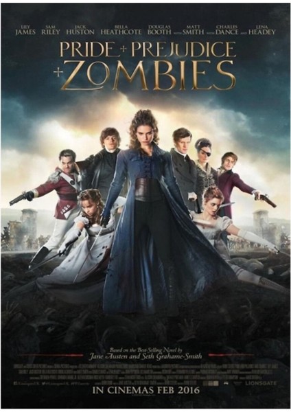 Gurur ve Önyargı ve Zombiler Posteri Tablo Ahşap Poster Dekoratif
