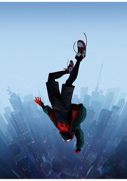 Zıpla Miles Morales Ahşap Poster Dekoratif