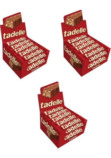 Fındık Dolgulu Sütlü Çikolata 30 gr x 20' Li 3 Paket