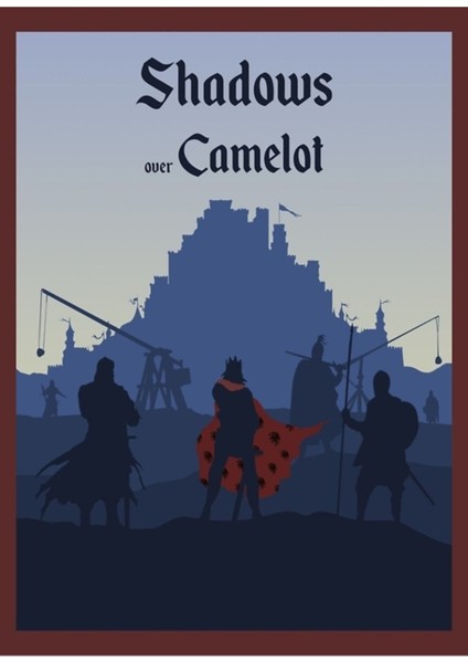 Camelot Üzerindeki Gölgeler - Masa Oyunları Minimalist Seyahat Tablo Ahşap Poster Dekoratif