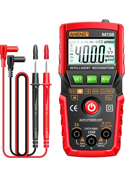 M108 Akıllı Dijital Multimetre Otomatik Aralık (Yurt Dışından) indirimleri