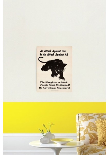 Kara Panter Posteri Tablo Ahşap Poster Dekoratif fiyatları