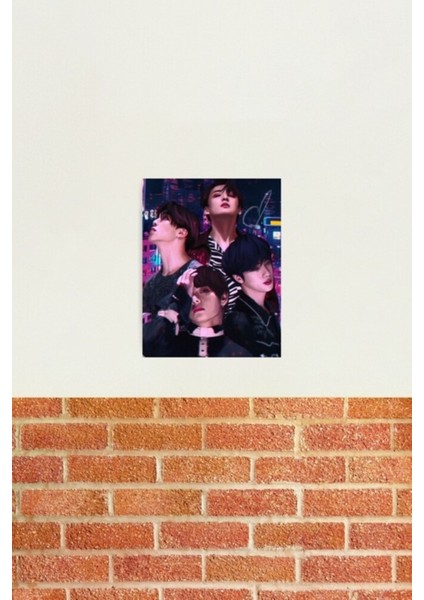 Smeraldo - Bts Tablo Ahşap Poster Dekoratif KOD3780