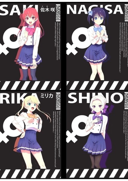 Kanojo Mo Kanojo Pax Tablo Ahşap Poster Dekoratif
