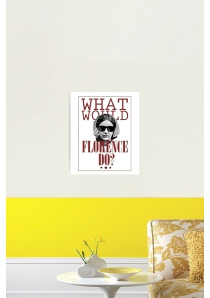 Floransa Ne Yapardı? Komik Florence Nightingale Tablo Ahşap Poster Dekoratif fiyatları