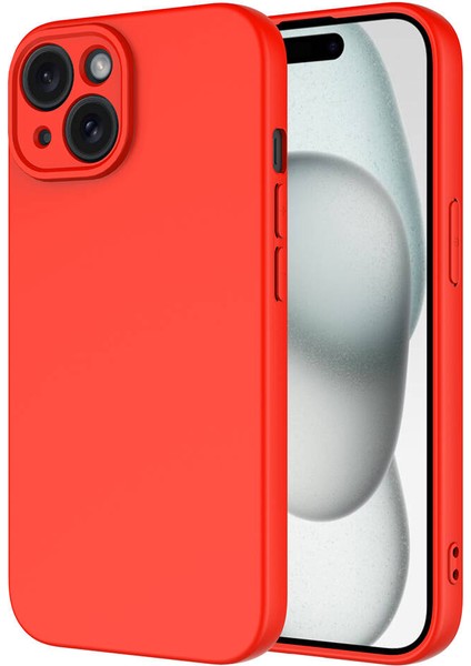 Apple iPhone 15 Plus Uyumlu Kılıf Kadife Iç Yüzey Ultra Esnek Suya Karşı Dirençli Tpu Silikon, Ultra Flexible Ultra Thin Ultra Protective Velvet Case