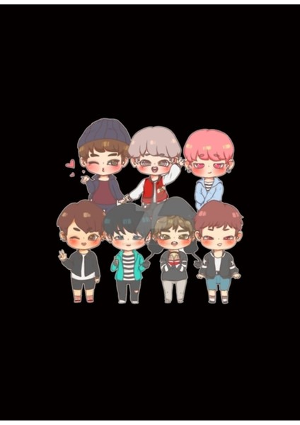 Bts 4th Muster : Grup Çıkartmaları Tablo Ahşap Poster Dekoratif KOD741