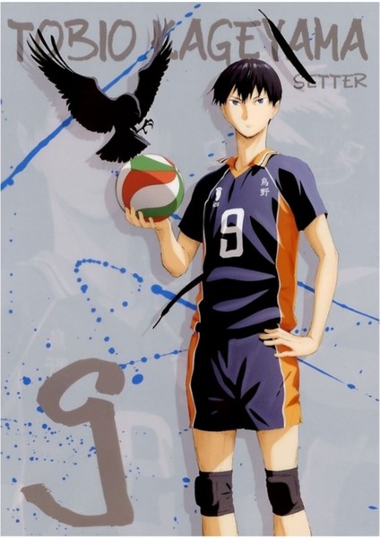 Haikyuu Kageyama Tablo Ahşap Poster Dekoratif