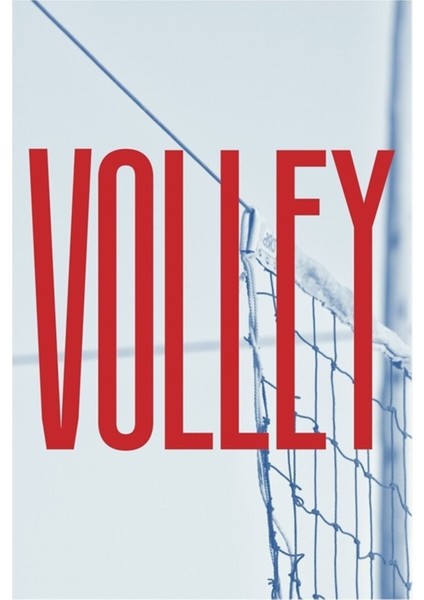 Voleybol Tablo Ahşap Poster Dekoratif