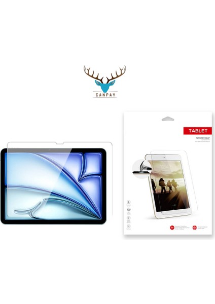 Apple iPad Pro 11 2024 Uyumlu Tablet Nano Ekran Koruyucu Kristal Netliğinde %100 Ultra Görüntü Kalitesi Esnek Temperli Kırılmaz Nano Screen Protector