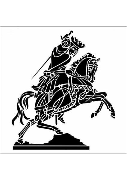 Stencil Sarayi Boyama Şablon Figür - 8641