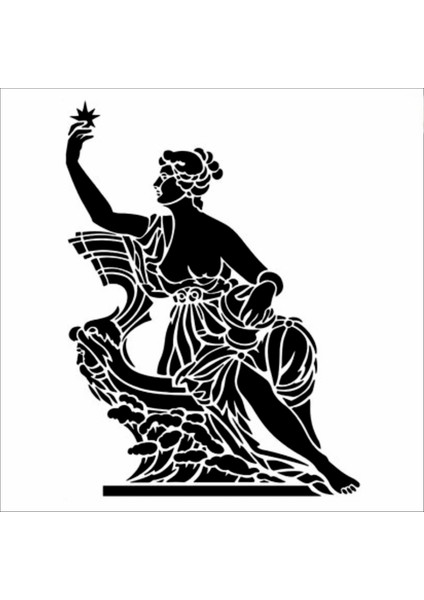 Stencil Sarayi Boyama Şablon Figür - 8617