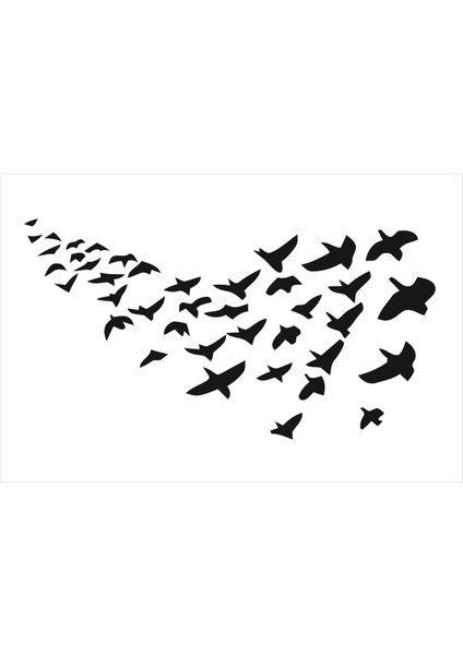 Stencil Sarayi Boyama Şablon Hayvanlar - 4561