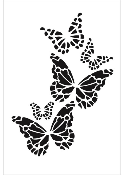 Stencil Sarayi Boyama Şablon Hayvanlar - 4549