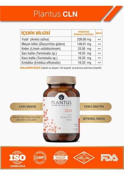 CLN Takviye Edici Gıda 60 Kapsül modelleri