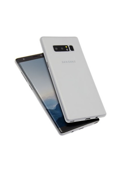 Samsung Galaxy Note 8 Ultra Ince Transparan Yapılı Süper Pp Silikon Kılıf